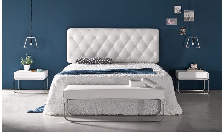 Cabeceros capitoné para habitaciones románticas