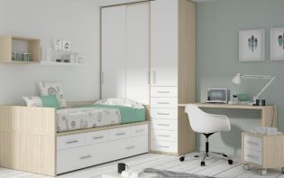 Cama nido con cajones: Una solución de almacenaje