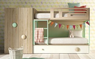 Medidas de seguridad en la litera infantil