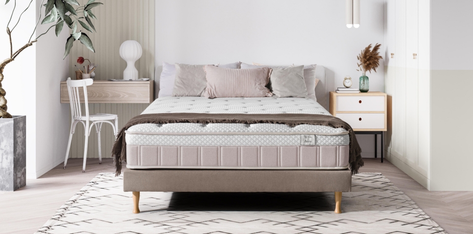 Habitación decorada con el colchón Ingravity Aura