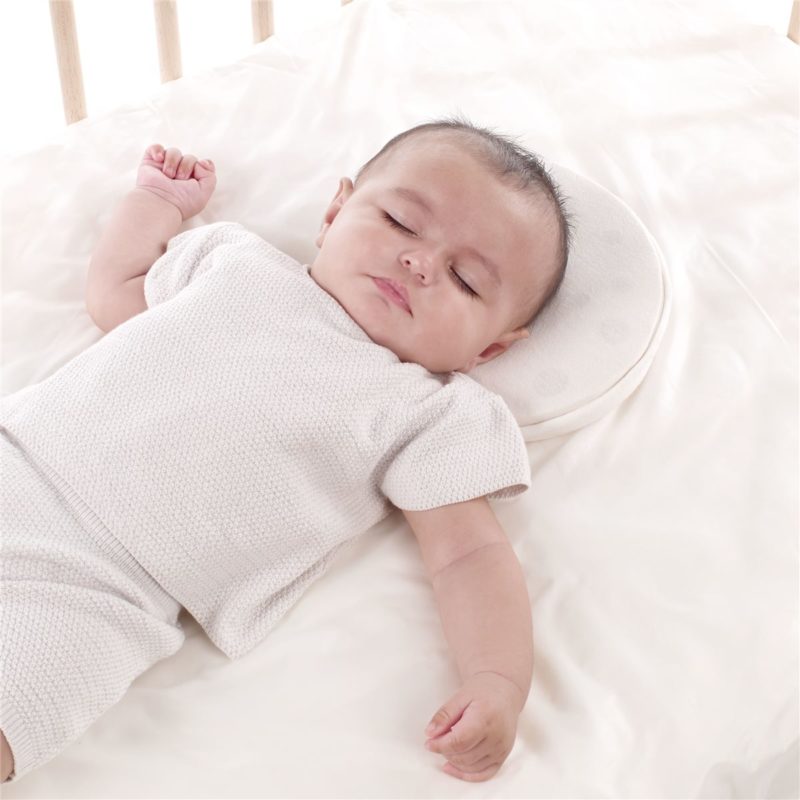 almohada cuna bebé plagiocefalia