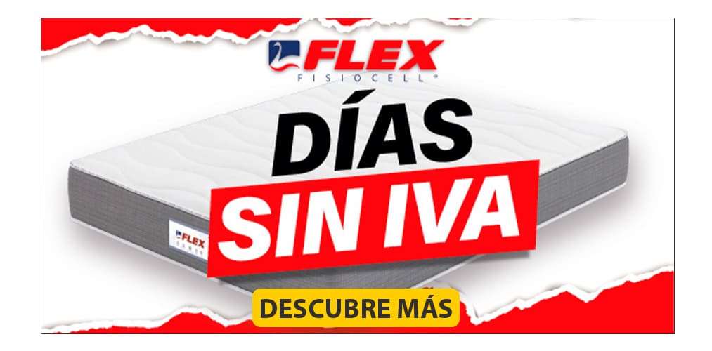 promoción días sin iva colchones flex
