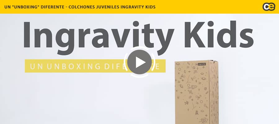 video unboxing colchones juveniles ingravity kids