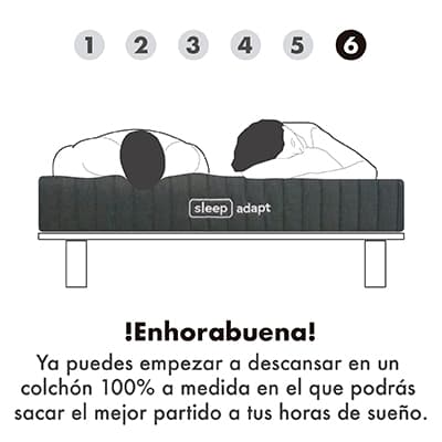 personaliza tu colchón sleep adapt